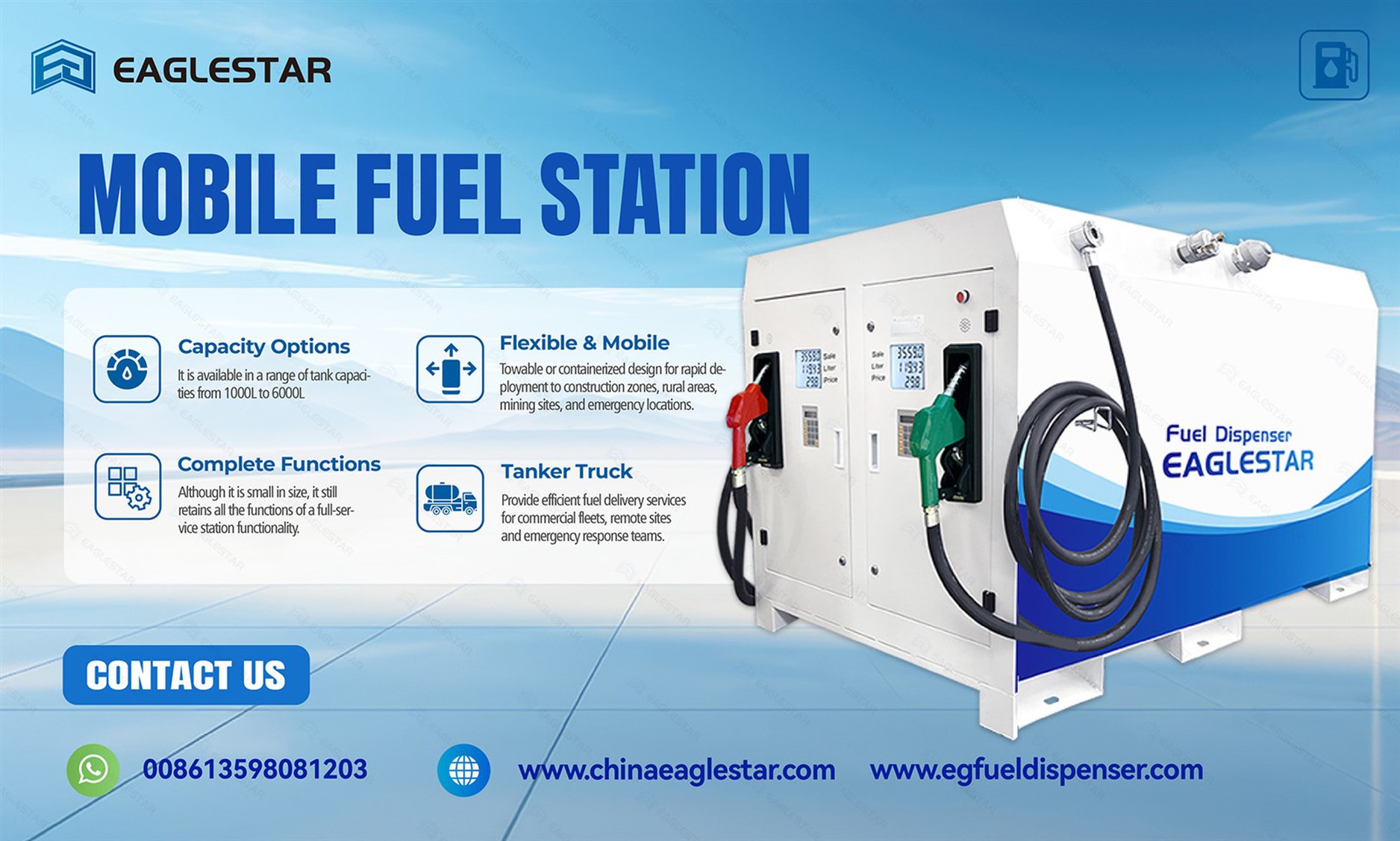Eaglestar Two-Product Mini Gas Station Eaglestar Two-Product Mini Gas Station