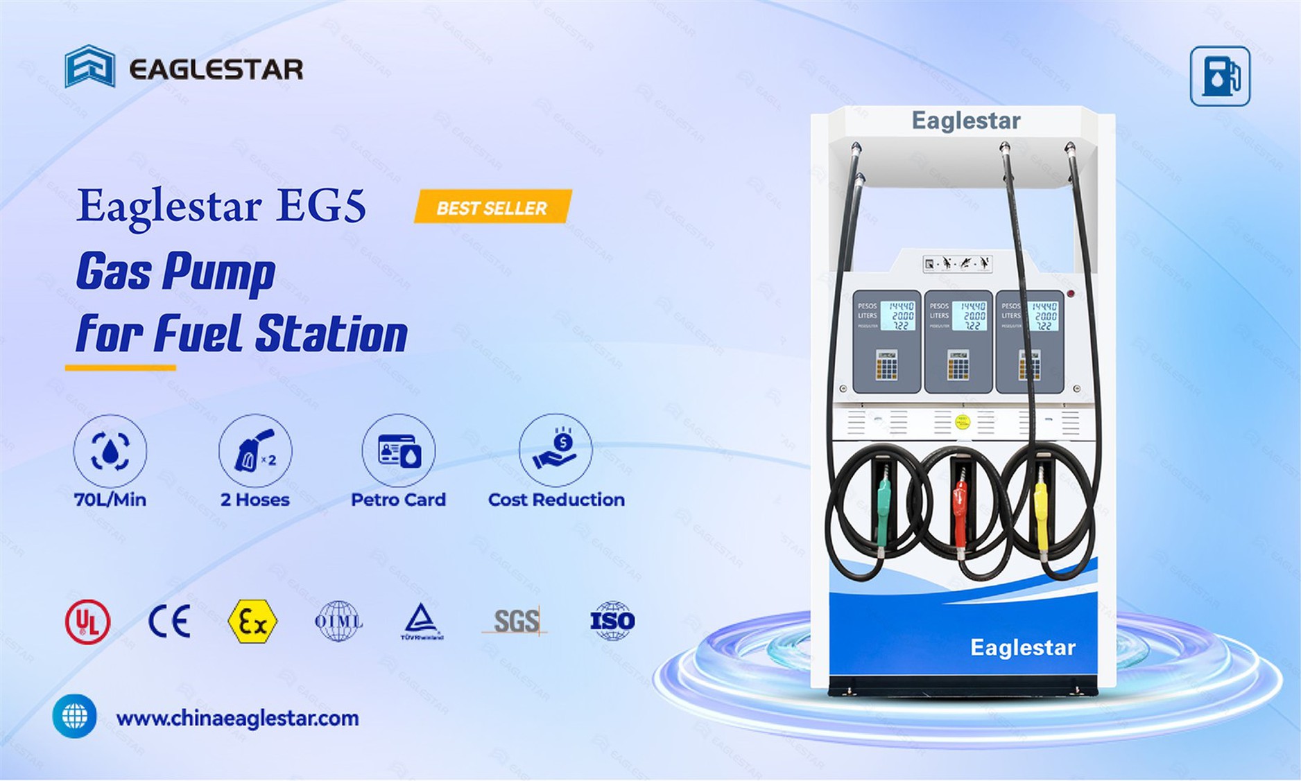 Eaglestar EG5 Gas Pump for Fuel Station Eaglestar EG5 Gas Pump for Fuel Station